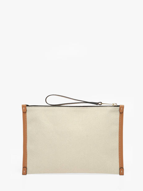 Pouch Jour Canvas And Leather Lancel Beige jour A14029 other view 2