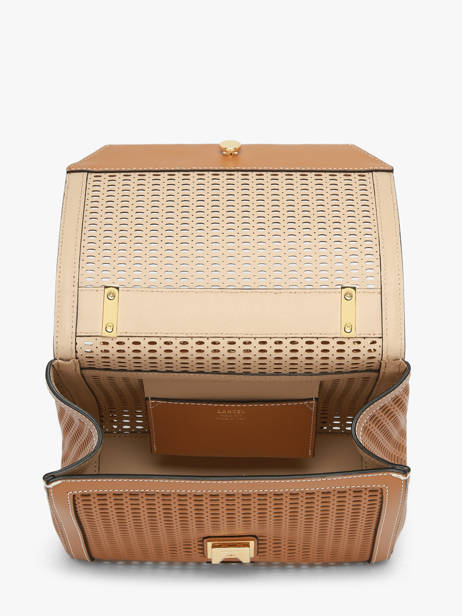 Medium Leather Ninon Ajouré Crossbody Bag Lancel Brown ninon A14009 other view 3