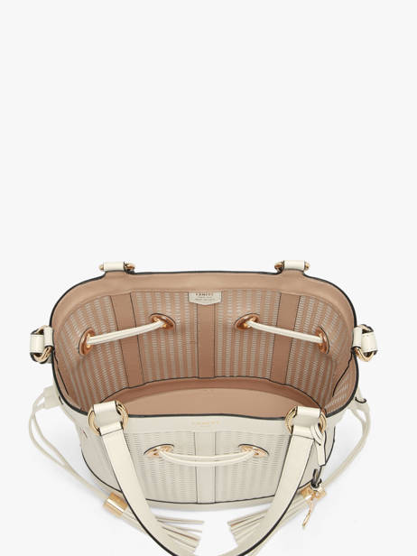 Medium Leather Premier Flirt Ajouré Bucket Bag Lancel White premier flirt A14010 other view 3