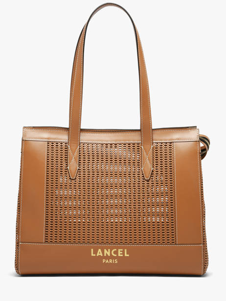 Leather Shoulder Bag Jour Ajouré Lancel Brown jour A14011
