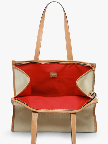 Shoulder Bag Jour Canvas And Leather Lancel Beige jour A14028 other view 3