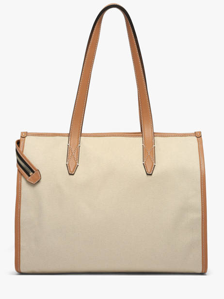 Shoulder Bag Jour Canvas And Leather Lancel Beige jour A14028 other view 4