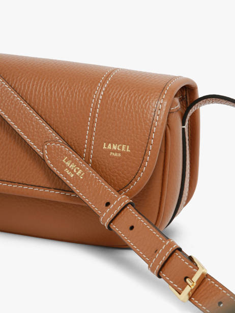 Small Leather Victoire Crossbody Bag Lancel Brown victoire A13991 other view 2