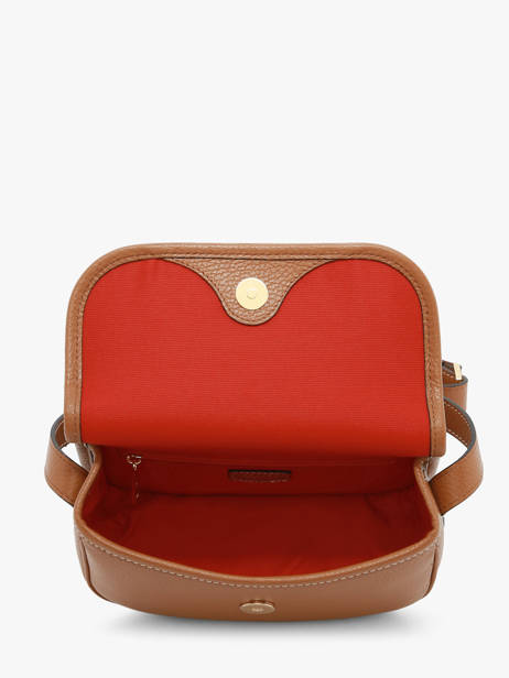 Small Leather Victoire Crossbody Bag Lancel Brown victoire A13991 other view 3