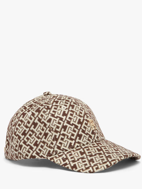 Casquette Tommy hilfiger Marron monogram AW18916 vue secondaire 1