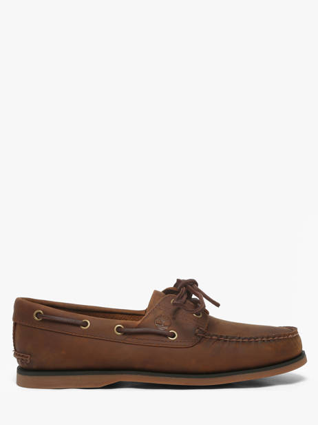 Chaussures Bateau En Cuir Timberland Marron men 2FZXEM41