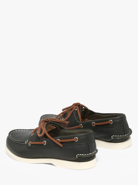 Chaussures Bateau En Cuir Timberland Vert accessoires 2Q9XEP81 vue secondaire 2