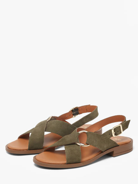 Sandales En Cuir We do Vert accessoires 45126A52 vue secondaire 1