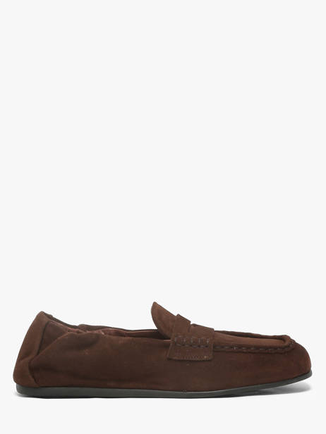 Mocassins En Cuir Pavement Marron accessoires 1