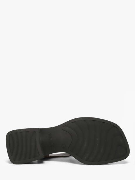 Heeled Sandals In Leather Pavement Brown women 25273 other view 4