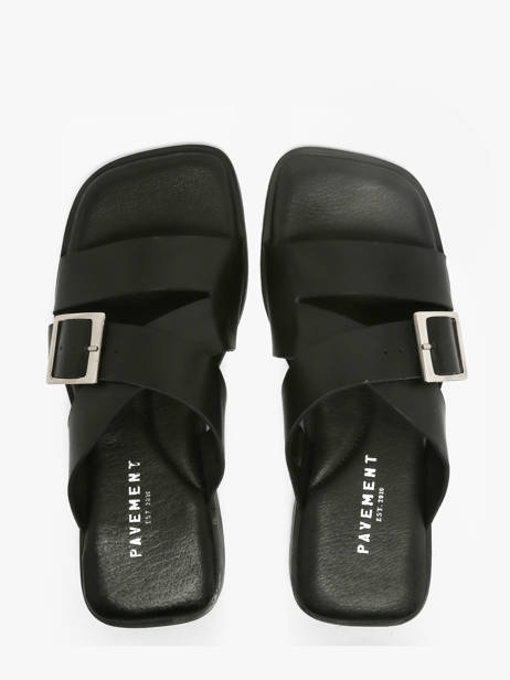 Mules En Cuir Pavement Noir accessoires 25276 vue secondaire 3
