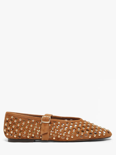 Ballerines Avec Brides En Cuir Inuovo Marron accessoires NK003KCC