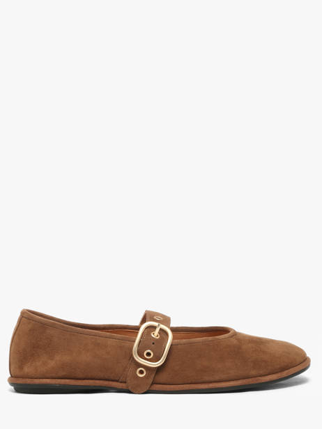 Ballerines Avec Brides En Cuir Inuovo Marron accessoires CT005KCN