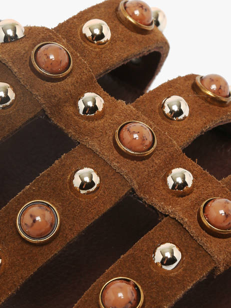Sandales En Cuir Inuovo Marron accessoires 51002CTN vue secondaire 2