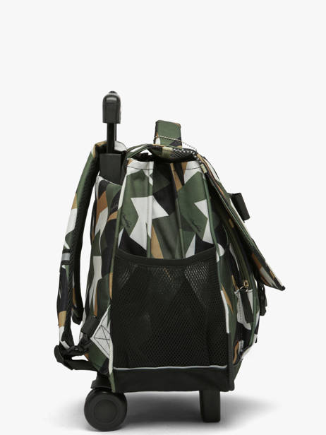 3-compartment Wheeled Satchel Futur Cameleon Multicolor futur CR41 other view 3