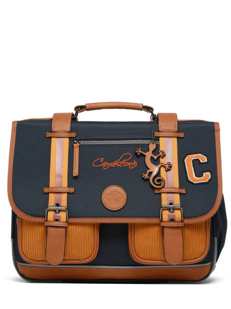 Satchel 2 Compartments Cameleon Blue vintage urban CA38 other view 7