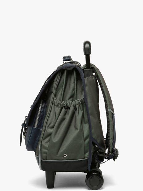 Cartable à Roulettes 3 Compartiments Vintage Urban Cameleon Vert vintage urban CR41 vue secondaire 1