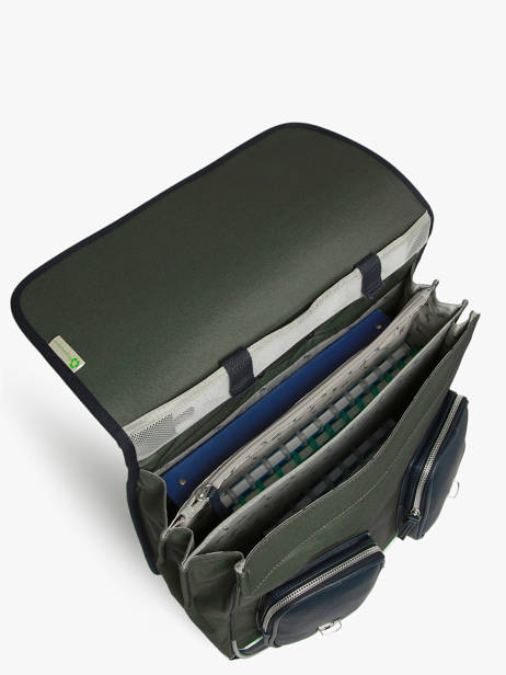Cartable à Roulettes 3 Compartiments Vintage Urban Cameleon Vert vintage urban CR41 vue secondaire 2