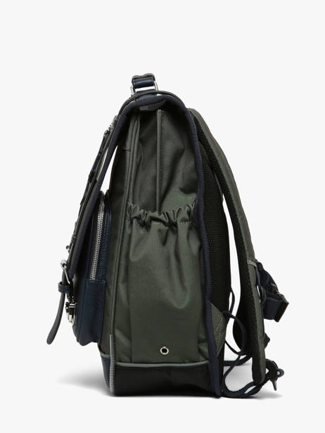 Sac à Dos 2 Compartiments Cameleon Bleu vintage urban SD39 vue secondaire 3