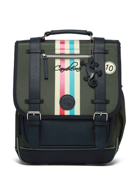 Sac à Dos 2 Compartiments Cameleon Bleu vintage urban SD39 vue secondaire 7
