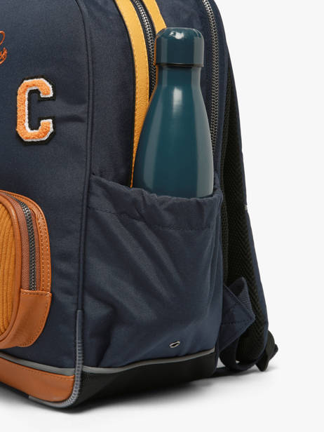 Sac à Dos 2 Compartiments Cameleon Bleu vintage urban SO40 vue secondaire 6