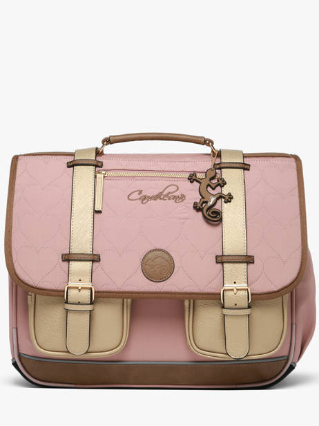 Satchel For Kids 3 Compartments Cameleon Pink vintage fantasy CA41