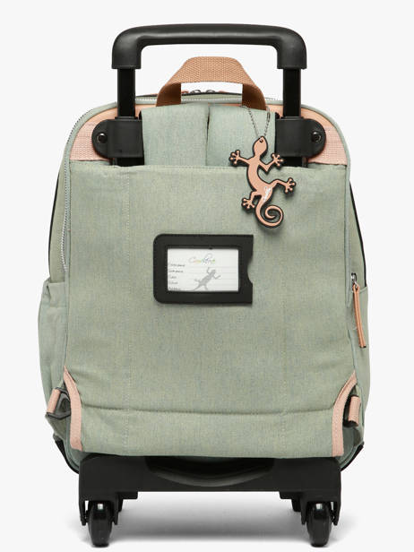 2-compartment Wheeled Schoolbag Vintage Fantasy Cameleon Green vintage fantasy SR40 other view 6