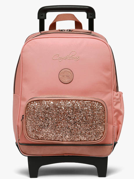 2-compartment Wheeled Schoolbag Cameleon Pink vintage fantasy SR40