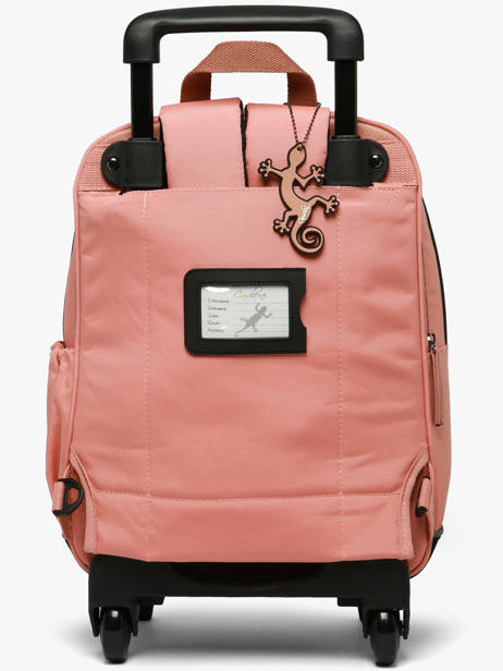 2-compartment Wheeled Schoolbag Cameleon Pink vintage fantasy SR40 other view 6