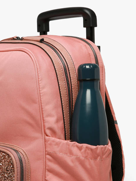 2-compartment Wheeled Schoolbag Cameleon Pink vintage fantasy SR40 other view 7