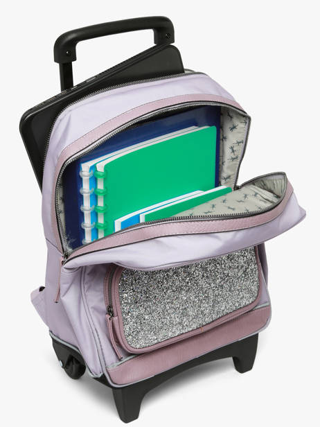 Sac A Dos à Roulettes 2 Compartiments Vintage Fantasy Cameleon Violet vintage fantasy SR40 vue secondaire 2