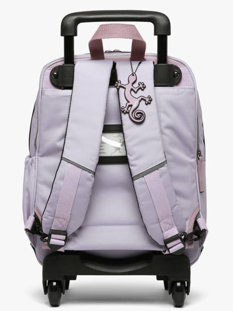 Sac A Dos à Roulettes 2 Compartiments Vintage Fantasy Cameleon Violet vintage fantasy SR40 vue secondaire 3
