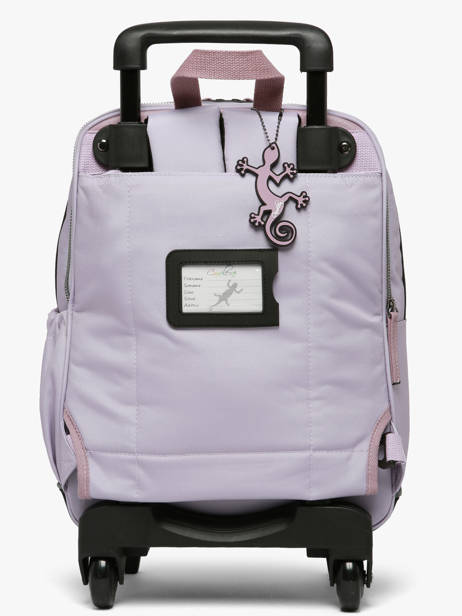 Sac A Dos à Roulettes 2 Compartiments Vintage Fantasy Cameleon Violet vintage fantasy SR40 vue secondaire 4