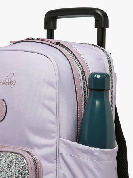 Sac A Dos à Roulettes 2 Compartiments Vintage Fantasy Cameleon Violet vintage fantasy SR40 vue secondaire 5