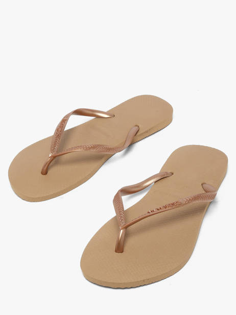 Tongs Slim Havaianas Beige women 4000030F other view 2