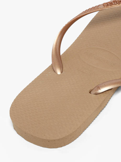 Tongs Slim Havaianas Beige women 4000030F other view 3