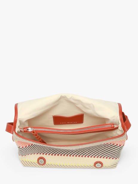 Raffia And Leather Loulou Crossbody Bag Paul marius Multicolor raphia LOULORAP other view 2