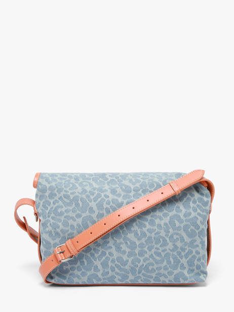 Shoulder Bag Loulou Denim Leopard Paul marius Blue denim leo LOULODEL other view 3