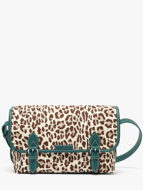 Raffia And Leather Loulou Crossbody Bag Paul marius Multicolor raphia LOULORAP