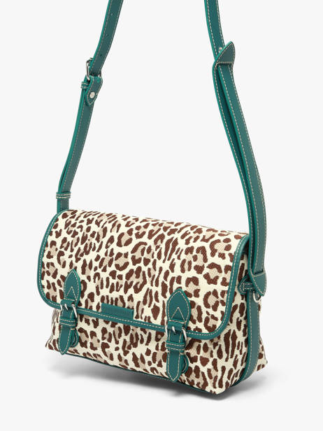 Raffia And Leather Loulou Crossbody Bag Paul marius Multicolor raphia LOULORAP other view 2