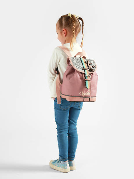 1 Compartment Backpack Vintage Fantasy Cameleon Pink vintage fantasy SD25 other view 1