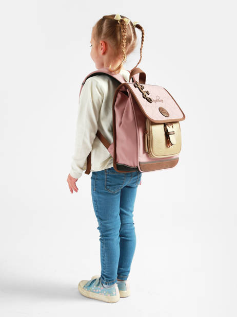 1 Compartment Backpack Vintage Fantasy Cameleon Pink vintage fantasy SD30 other view 1