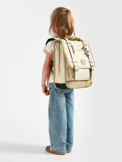 Sac à Dos 2 Compartiments Cameleon Beige vintage fantasy SD39 vue secondaire 1