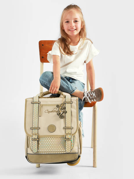 Sac à Dos 2 Compartiments Cameleon Beige vintage fantasy SD39 vue secondaire 2
