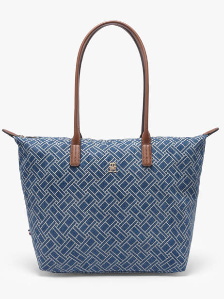 Shoulder Bag Popette Cotton Tommy hilfiger Blue popette AW18613