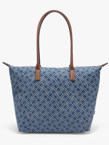 Shoulder Bag Popette Cotton Tommy hilfiger Blue popette AW18613 other view 3