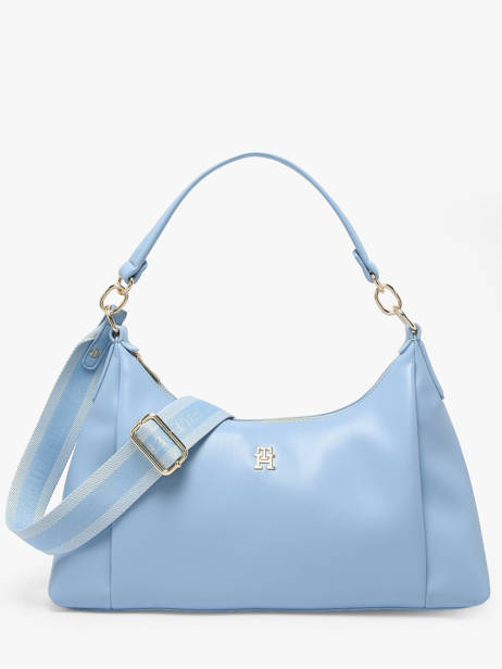 Sac Porté épaule Th Essential Polyester Tommy hilfiger Bleu th essential AW18373