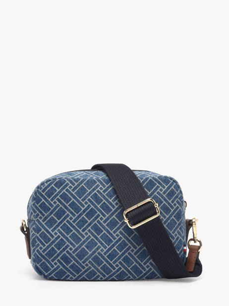 Shoulder Bag Popette Cotton Tommy hilfiger Blue popette AW18610 other view 3