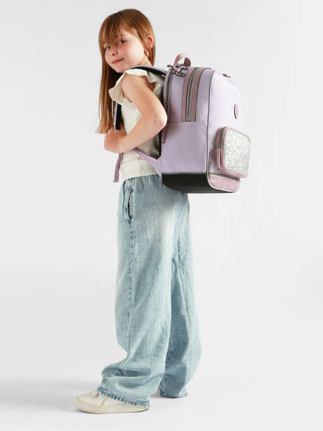 2-compartment Backpack Cameleon Violet vintage fantasy SO40 other view 1