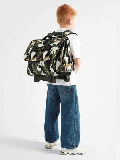 3-compartment Wheeled Satchel Futur Cameleon Multicolor futur CR41 other view 2